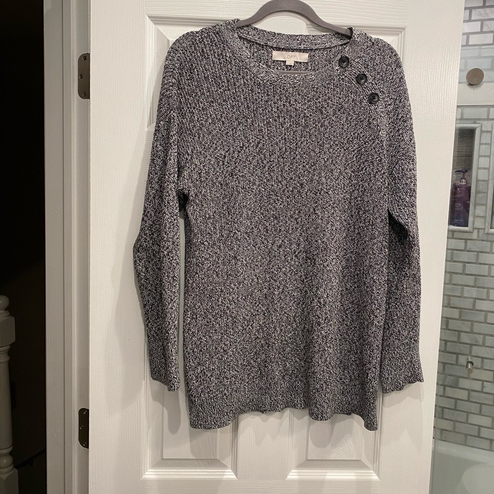 Loft button sweater